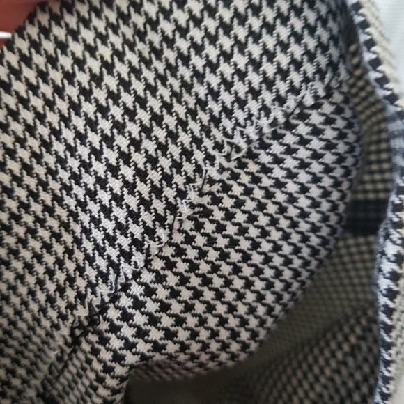 Vintage Danielle B Ultra High Rise Ribcage Houndstooth Pleated Trouser Pants - Picture 11 of 11